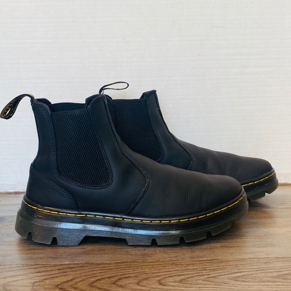Doc Martins Mens Black Leather Chelsea Boots, 10. main image 6